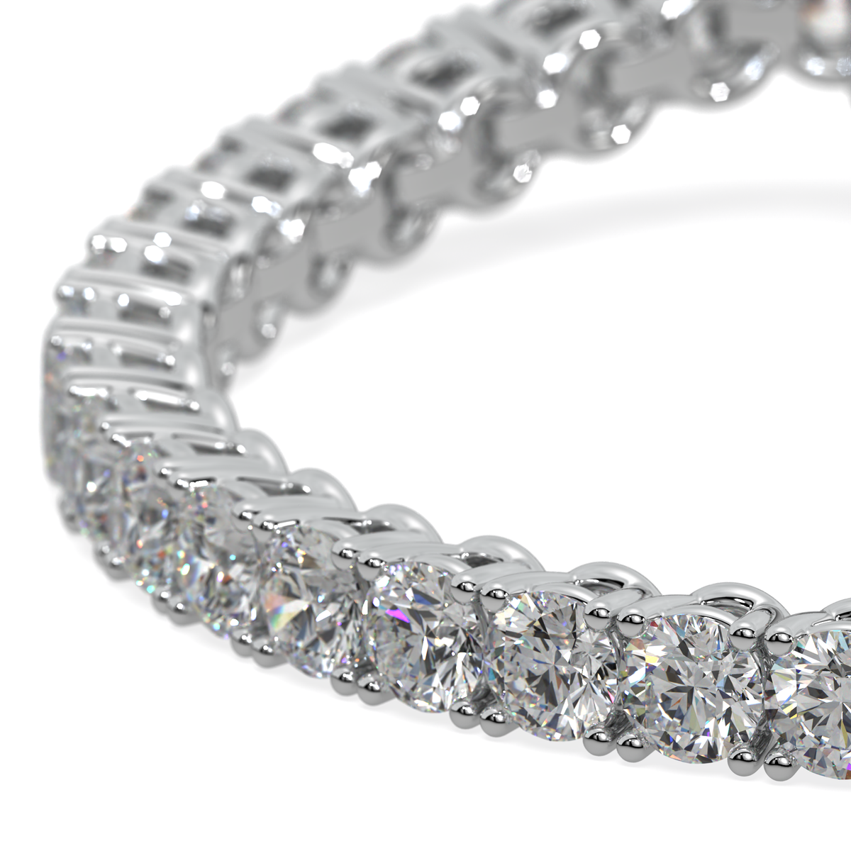 Dawn Line lab-grown diamond tennis bracelet, 14k gold, 1.01 to 5.5 ct