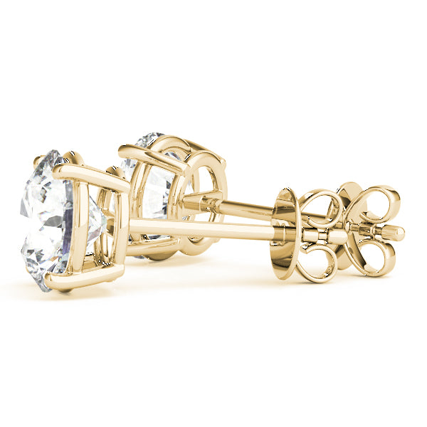 Quiet Glow lab-grown diamond stud earrings, 14k yellow gold, 0.4 to 0.8 ct#Color_Yellow Gold