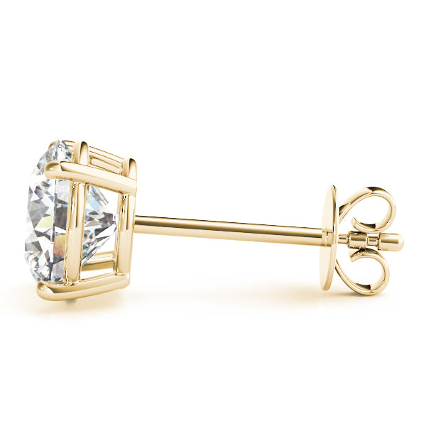 Quiet Glow lab-grown diamond stud earrings, 14k yellow gold, 0.4 to 0.8 ct#Color_Yellow Gold