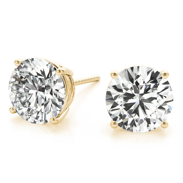 Quiet Glow lab-grown diamond stud earrings, screw back, 14k yellow gold#Color_Yellow Gold