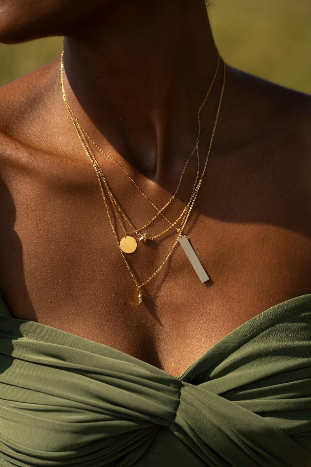 Layered Blessing 14k gold layered necklace