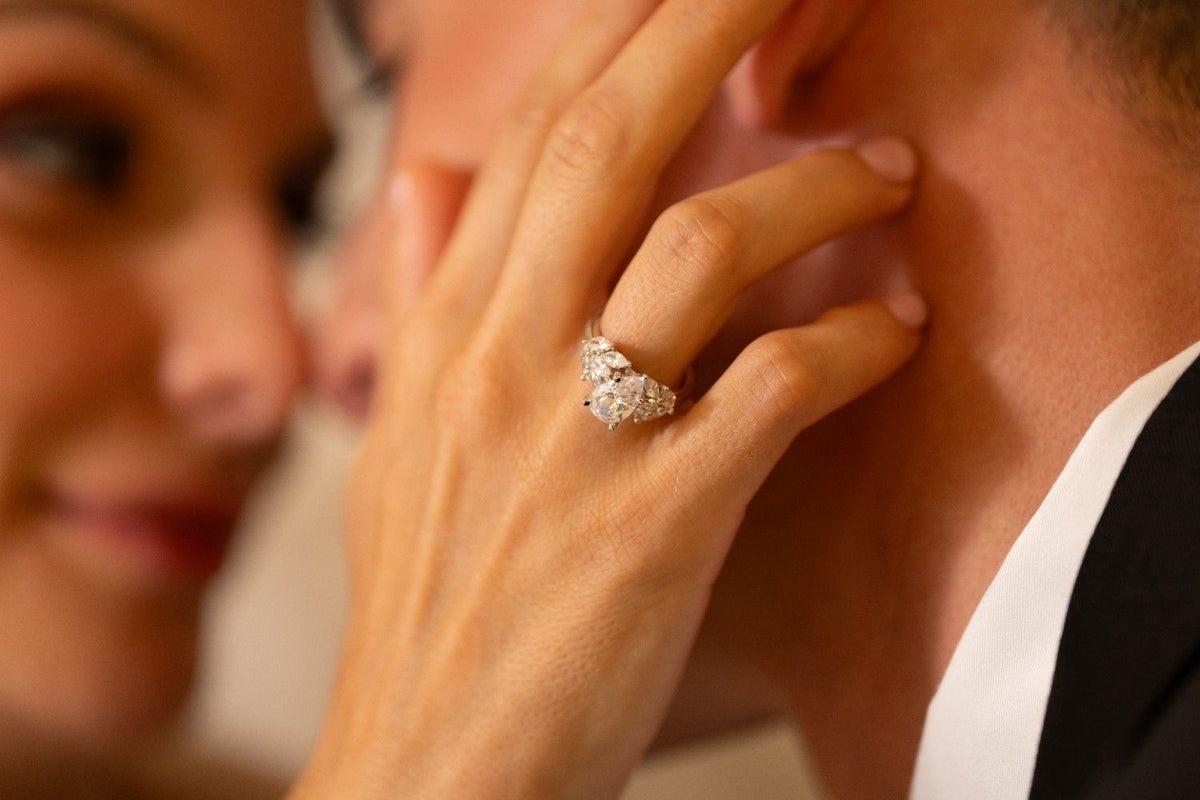 Given Petal lab-grown diamond engagement ring, 14k gold