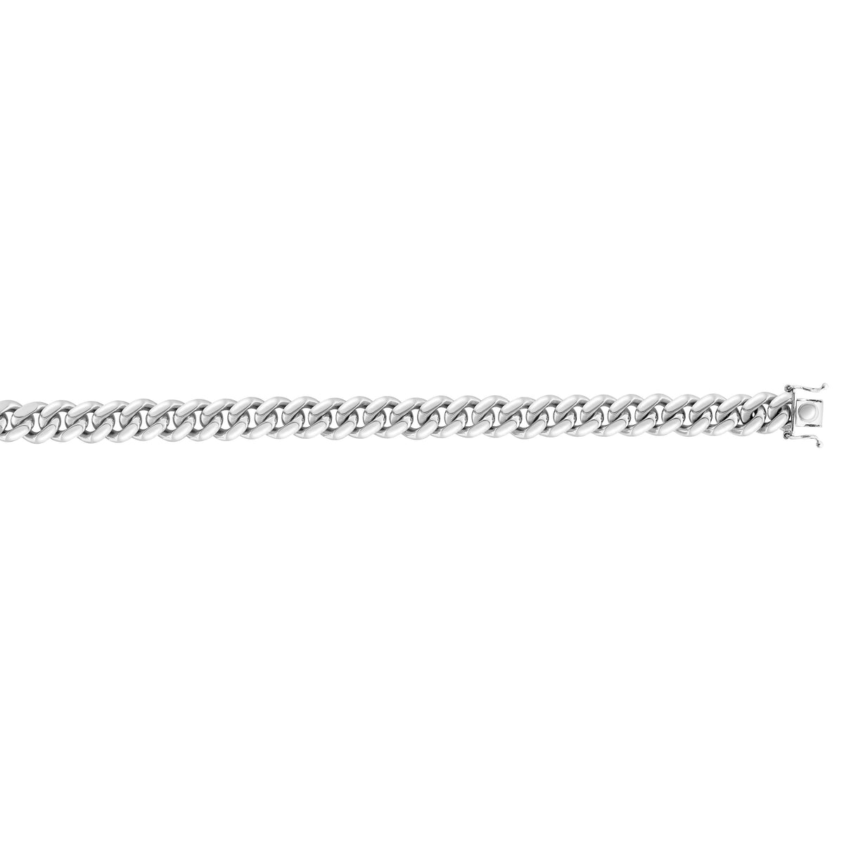 Ledger Cuban sterling silver miami cuban chain, sterling silver, 9.8mm #Color_Sterling Silver
