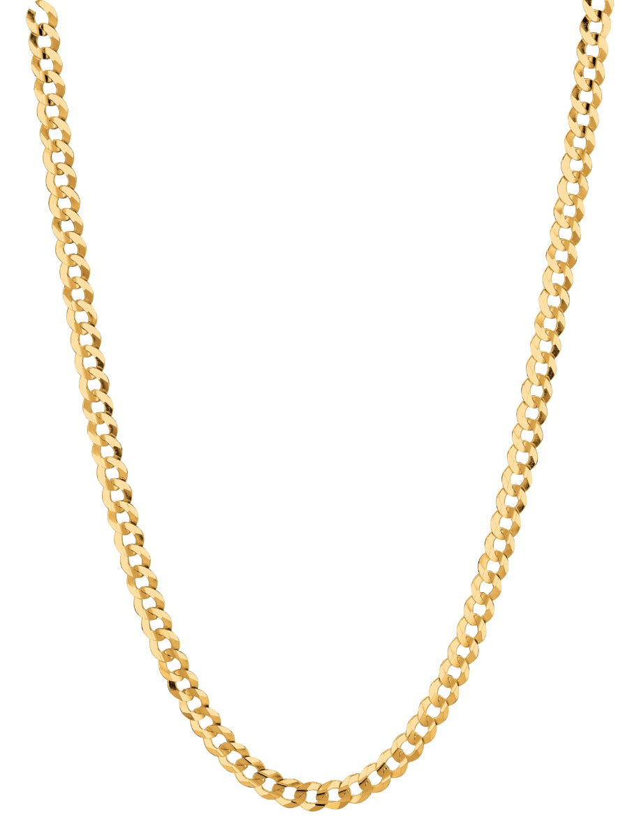 Parcel Curb 14k gold curb chain, 14k yellow gold, 4.7mm #Color_Yellow Gold