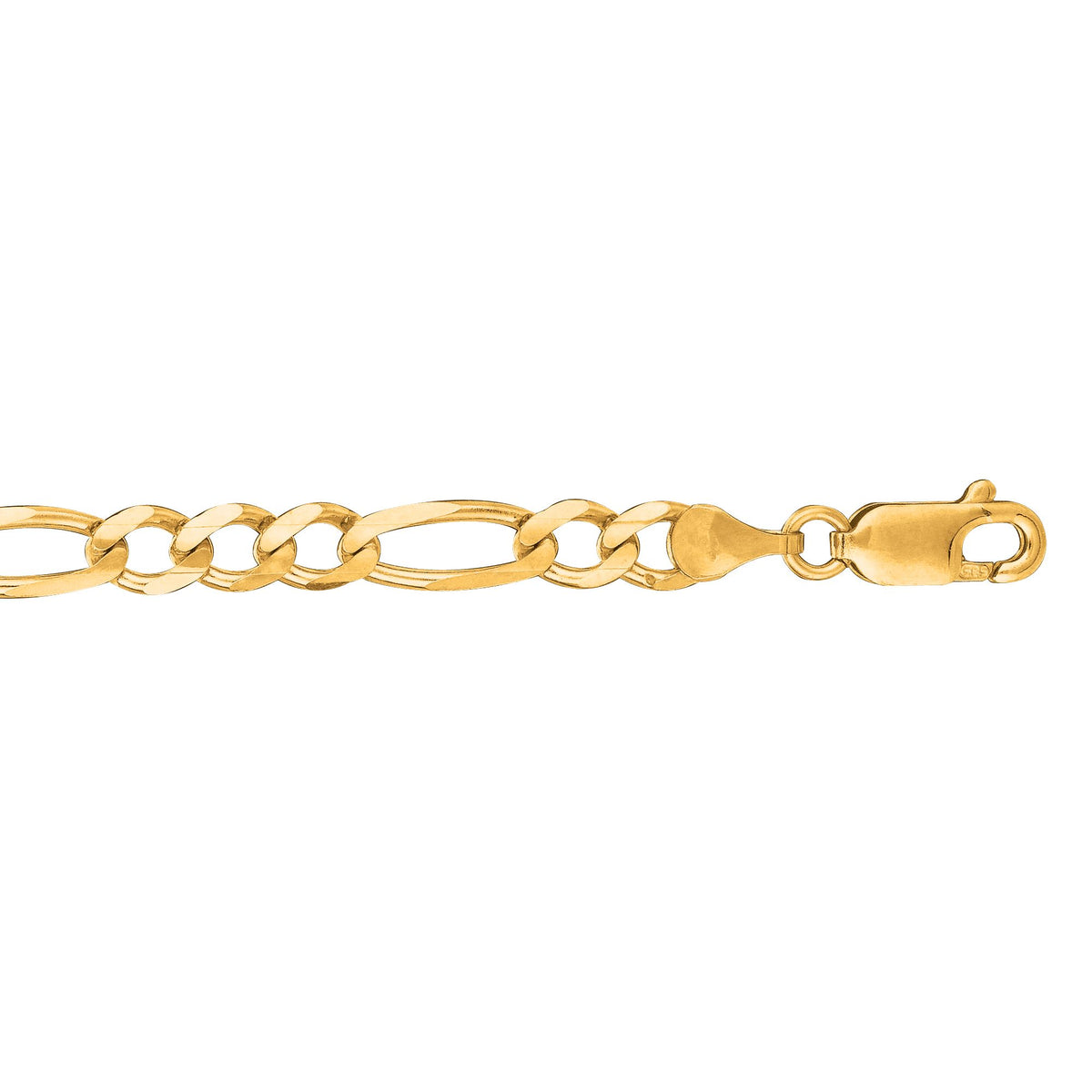 Loupe Figaro 14k gold figaro chain, 14k yellow gold, 4.5mm #Color_Yellow Gold