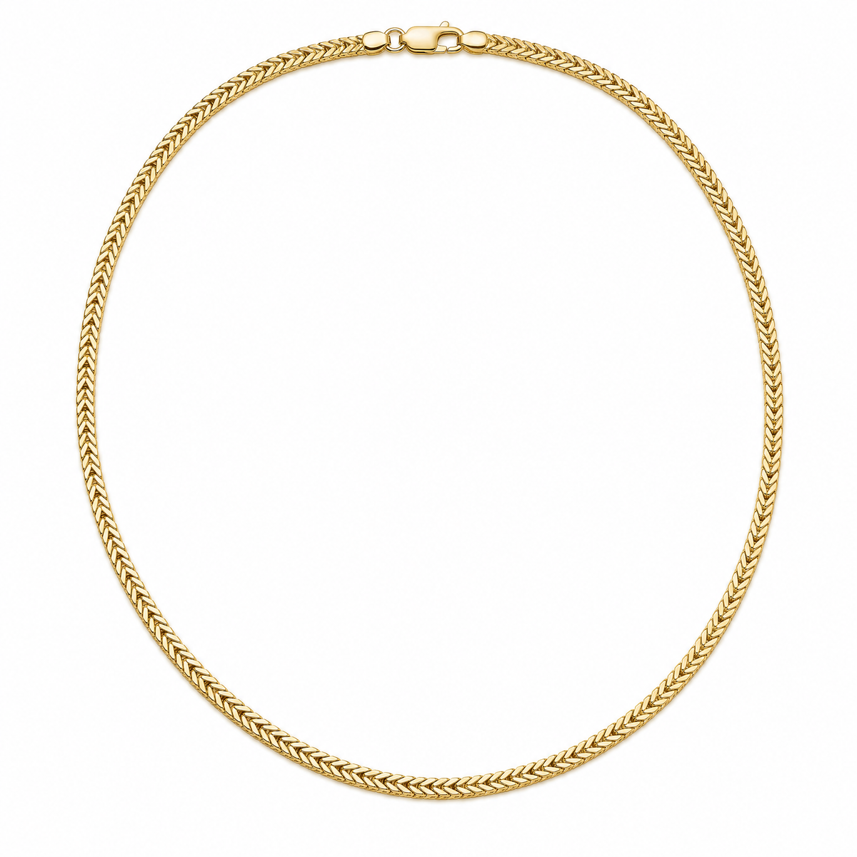 Forty-Seven 14k gold franco chain, full necklace, 14k yellow gold, 3.1mm #Color_Yellow Gold