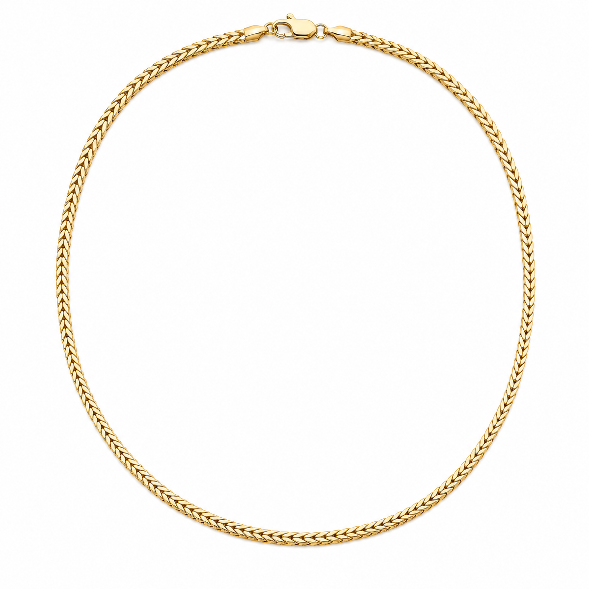 Forty-Seven 14k gold franco chain, full necklace, 14k yellow gold, 2.7mm #Color_Yellow Gold