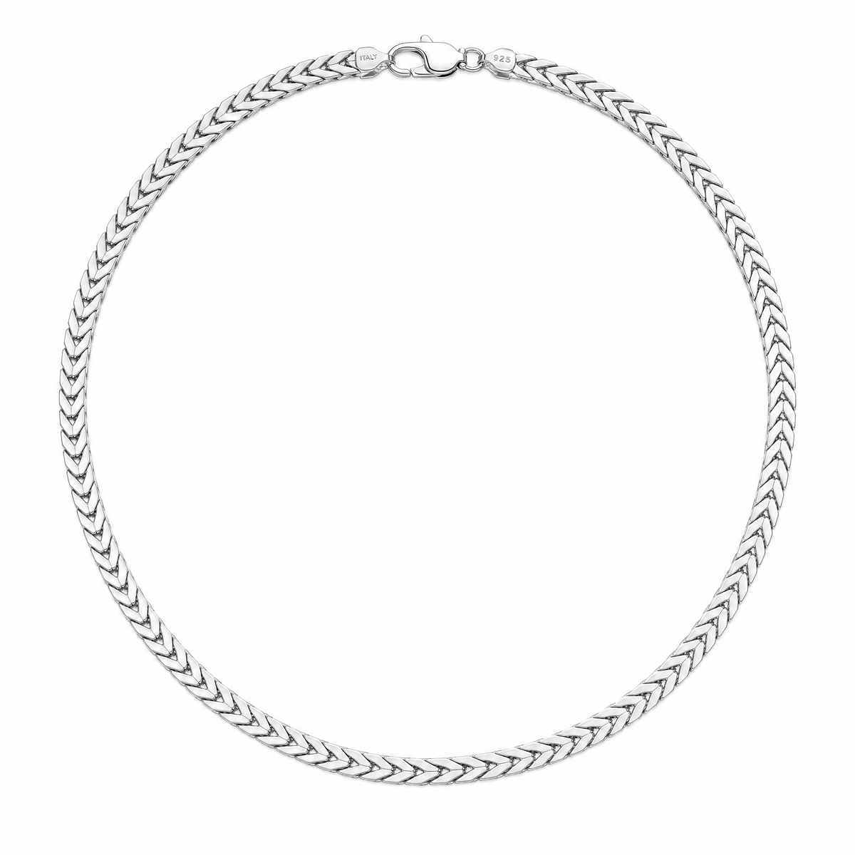 Forty-Seven sterling silver franco chain, full necklace, sterling silver, 3.15mm #Color_Sterling Silver