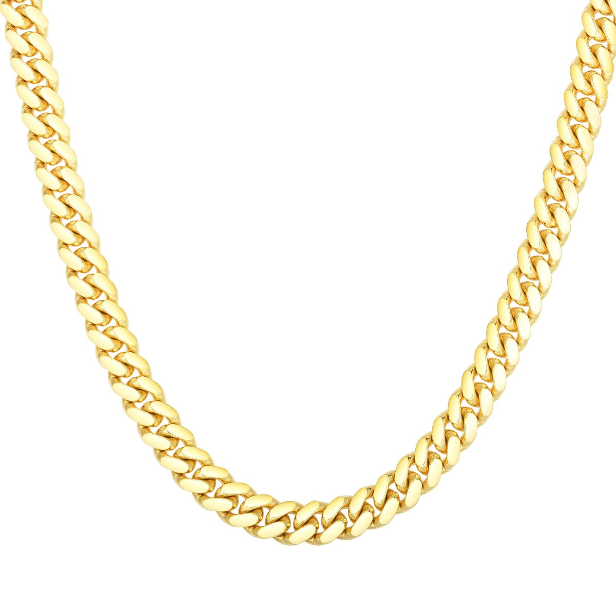 Ledger Cuban 14k gold miami cuban chain, 14k yellow gold, 8.2mm #Color_Yellow Gold