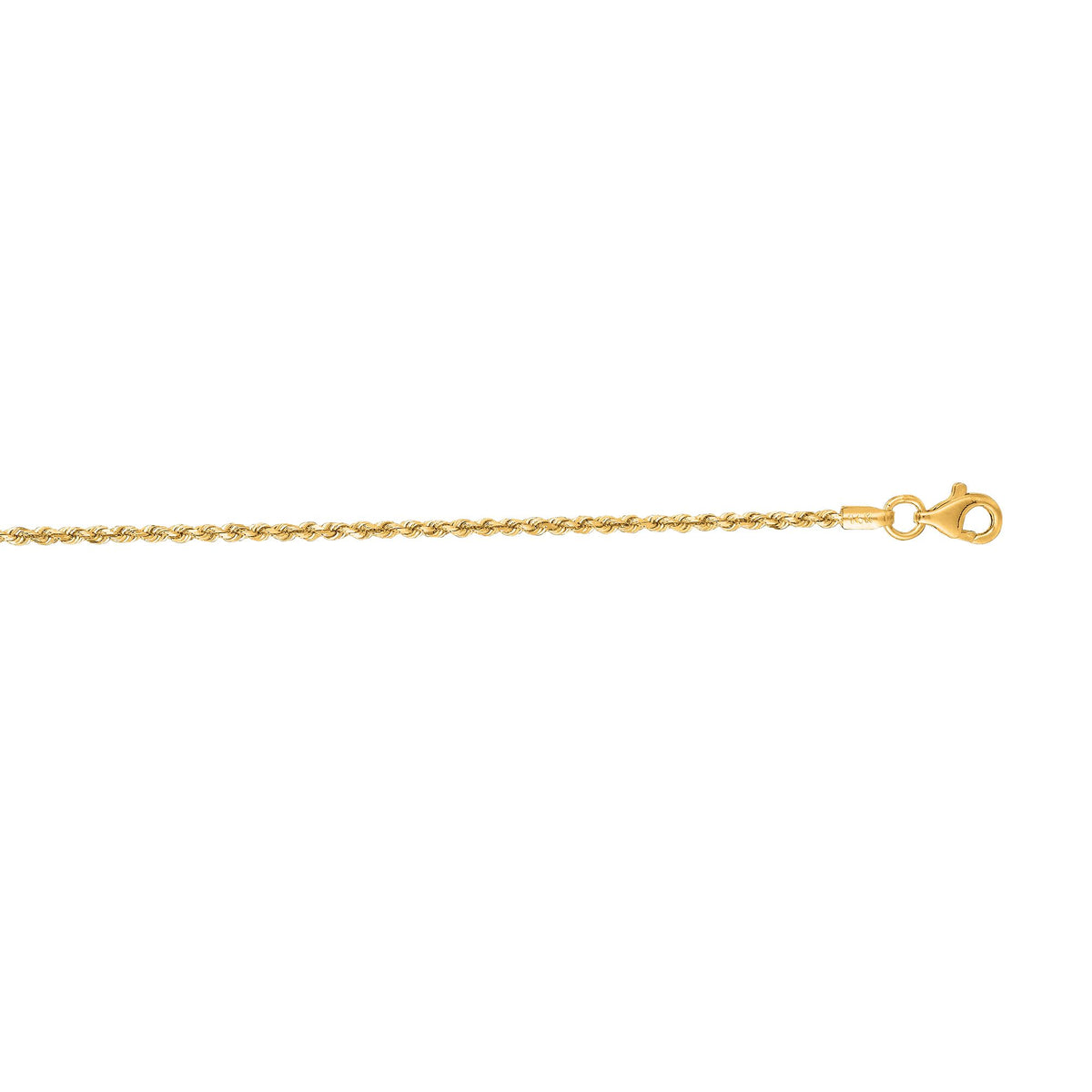 Bound Rope 14k gold rope chain, 14k yellow gold, 1.6mm #Color_Yellow Gold