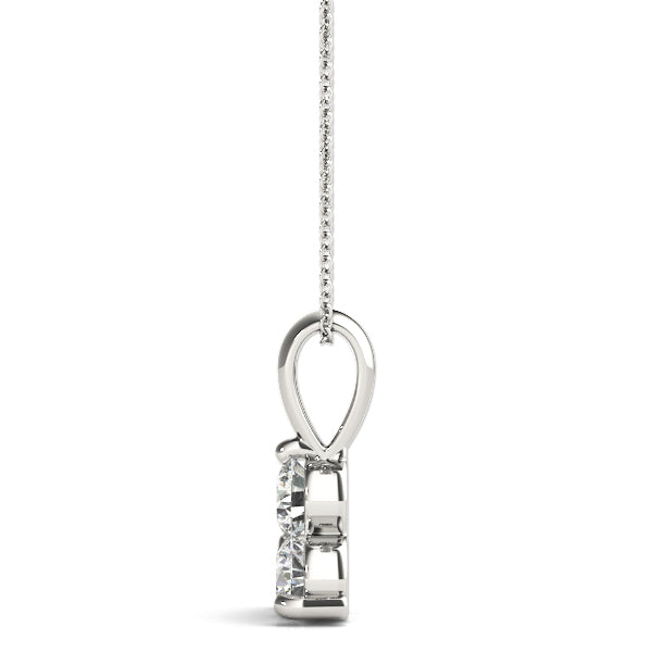 Three Favors lab-grown diamond cluster pendant, 14k gold