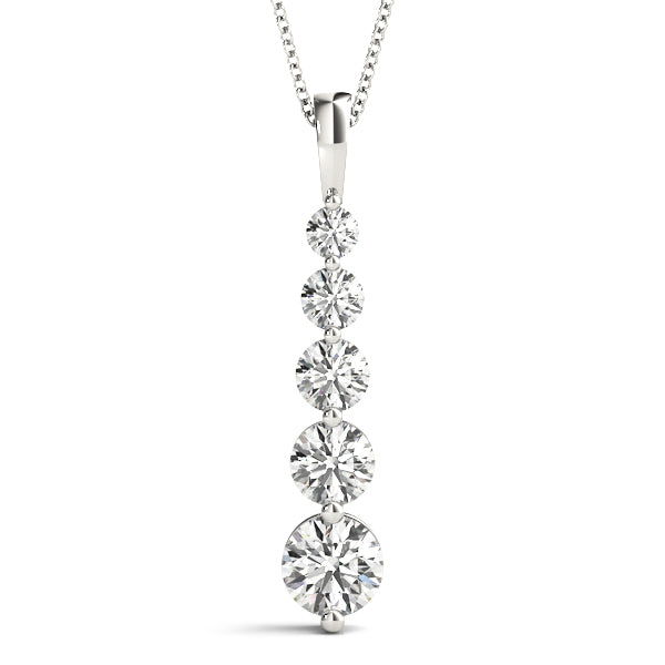 Dawn Drop lab-grown diamond drop pendant, 14k gold