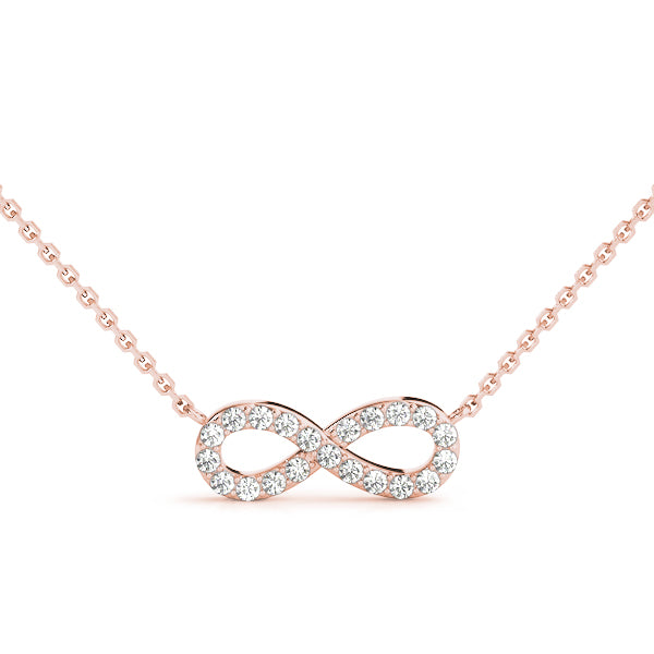 Woven Circle lab-grown diamond pendant, 14k gold