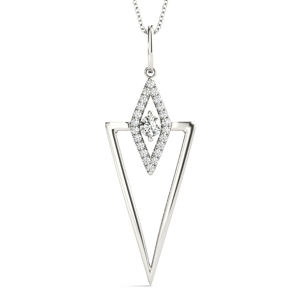 Grace Note lab-grown diamond pendant, 14k gold