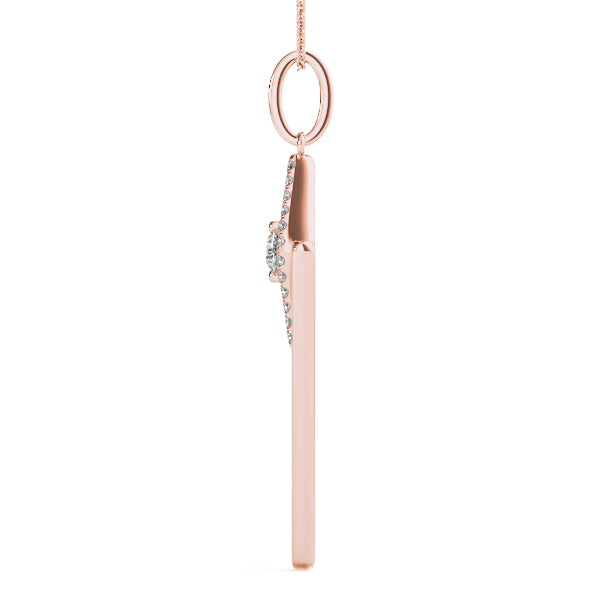 Grace Note lab-grown diamond pendant, 14k gold
