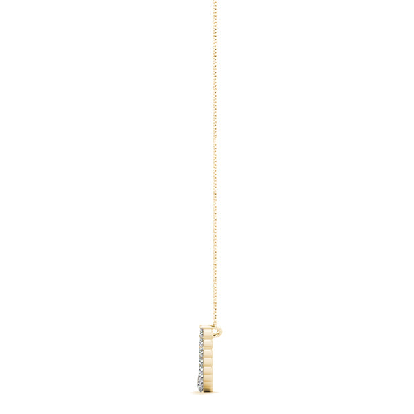 Daybreak Curve lab-grown diamond necklace, 14k yellow gold#Color_Yellow Gold