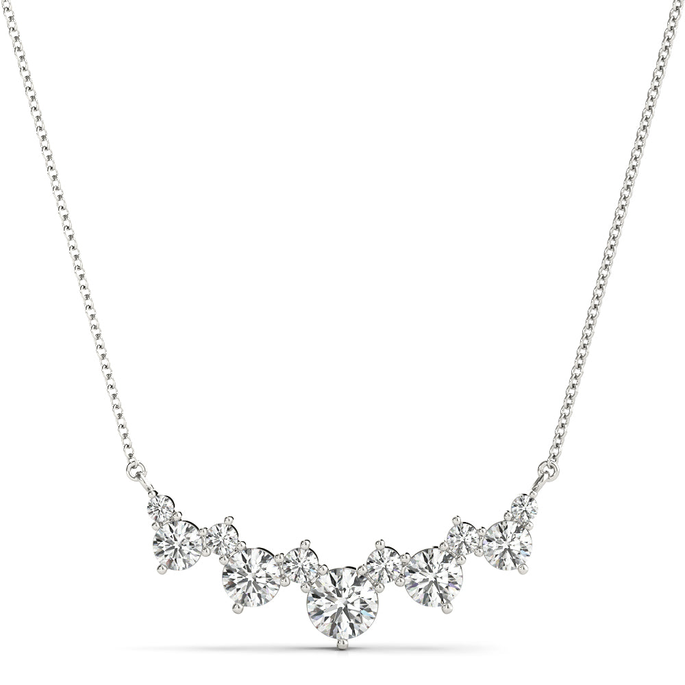 Quiet Balance lab-grown diamond necklace, 14k gold