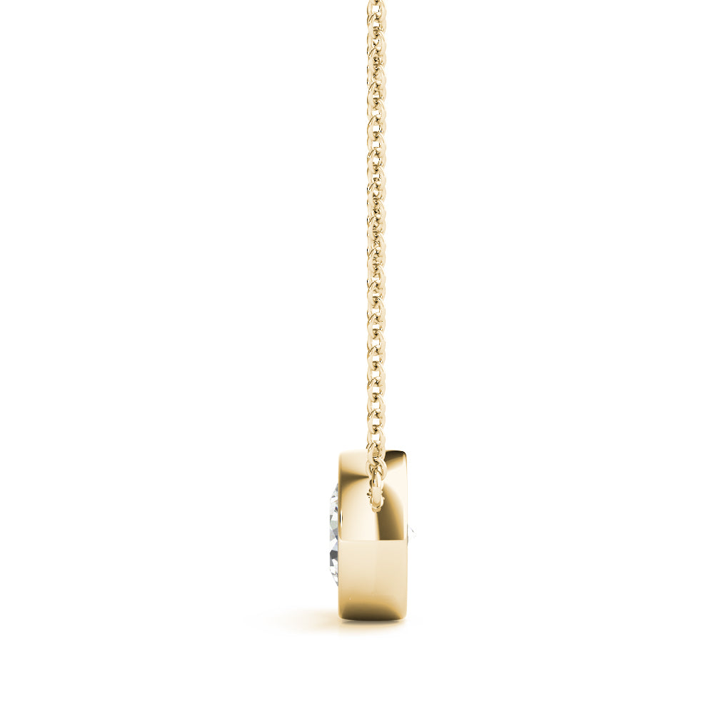 Open Aura lab-grown diamond pendant, 14k gold, 1.01 to 3.01 ct
