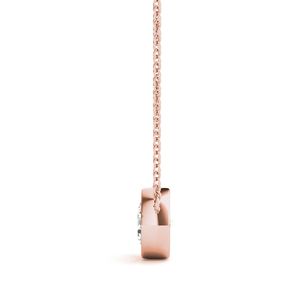 Open Aura lab-grown diamond pendant, 14k gold, 1.01 to 3.01 ct