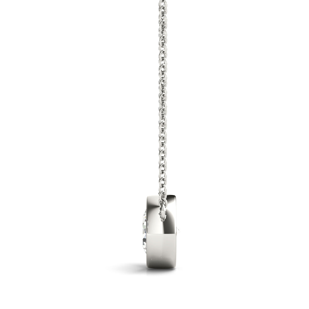 Open Aura lab-grown diamond pendant, 14k gold, 1.01 to 3.01 ct