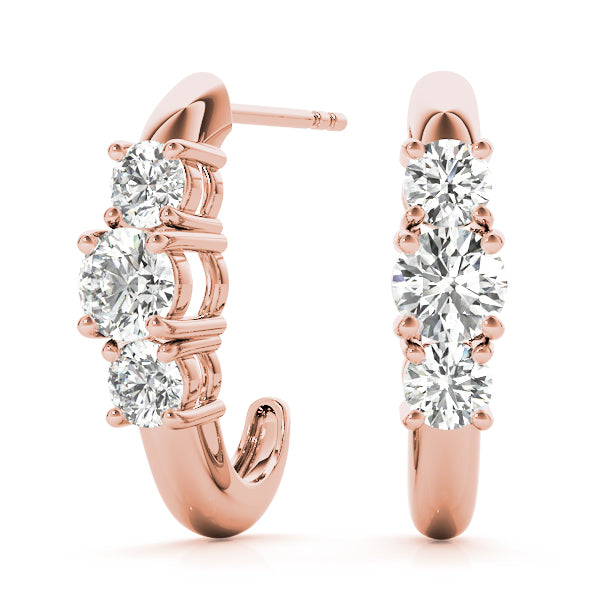 Guiding Grace lab-grown diamond hoop earrings, 14k gold