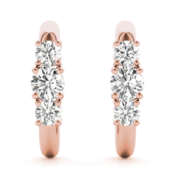 Guiding Grace lab-grown diamond hoop earrings, 14k gold