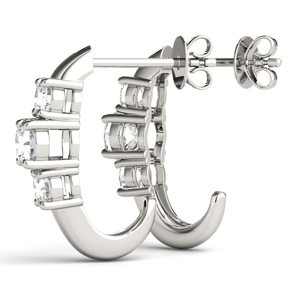 Guiding Grace lab-grown diamond hoop earrings, 14k gold