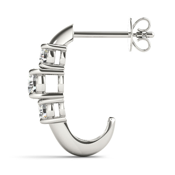 Guiding Grace lab-grown diamond hoop earrings, 14k gold