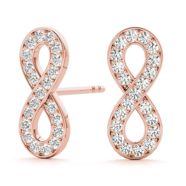 Love Promise lab-grown diamond earrings, 14k gold