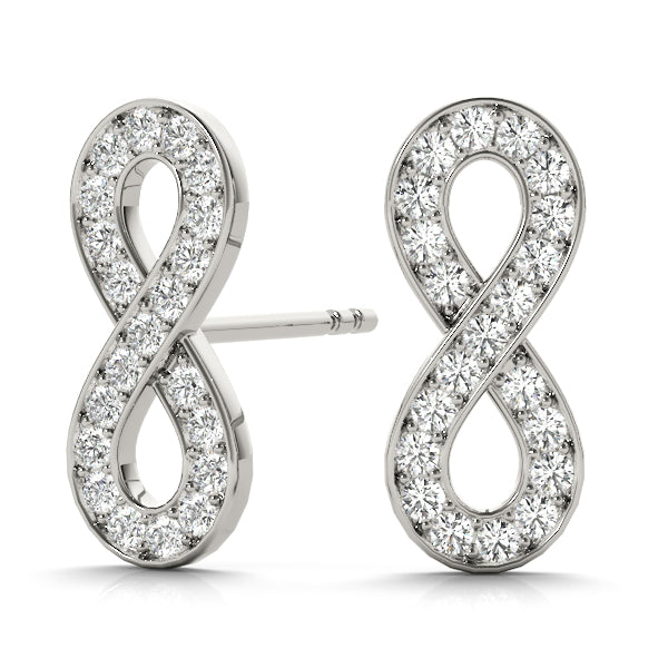 Love Promise lab-grown diamond earrings, 14k gold
