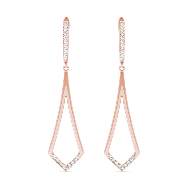Blessed Drops lab-grown diamond drop earrings, 14k gold