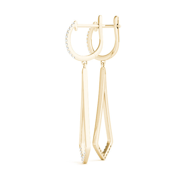Blessed Drops lab-grown diamond drop earrings, 14k gold