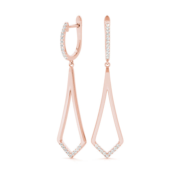 Blessed Drops lab-grown diamond drop earrings, 14k gold