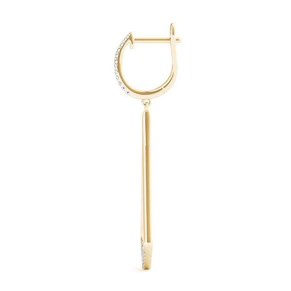 Blessed Drops lab-grown diamond drop earrings, 14k gold