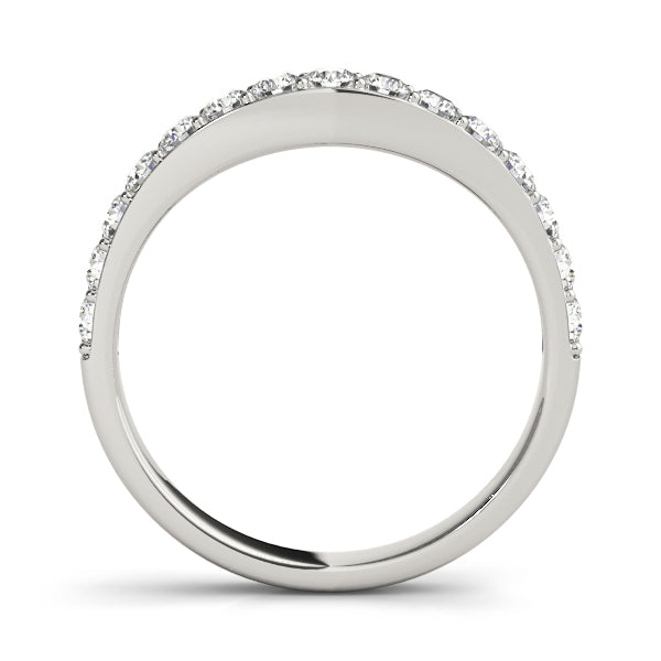Curved Dawn lab-grown diamond curved band, 14k gold