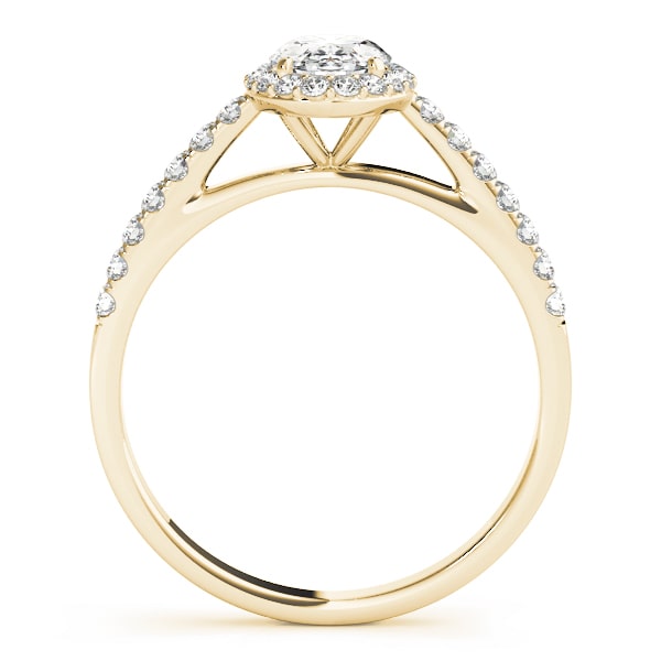 Lantern Halo lab-grown diamond halo engagement ring, 14k yellow gold#Color_Yellow Gold