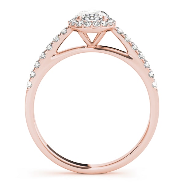 Lantern Halo lab-grown diamond halo engagement ring, 14k rose gold#Color_Rose Gold