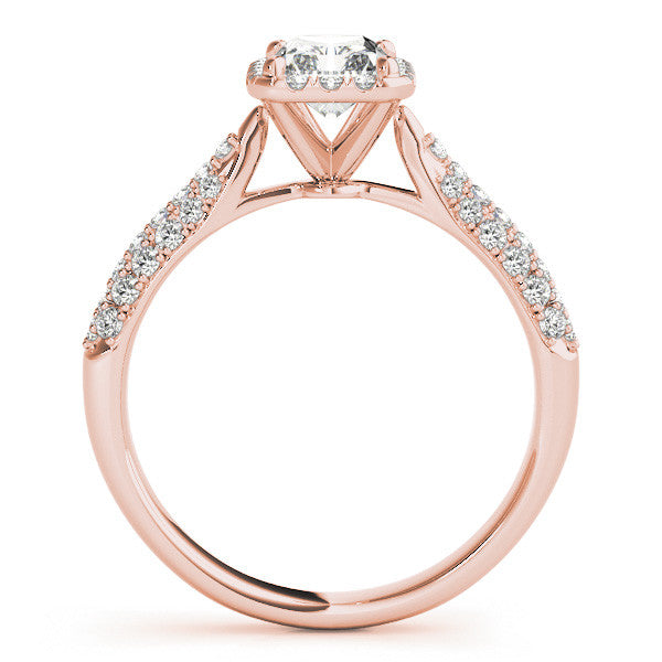 Blessed Halo lab-grown diamond halo engagement ring, 14k rose gold#Color_Rose Gold