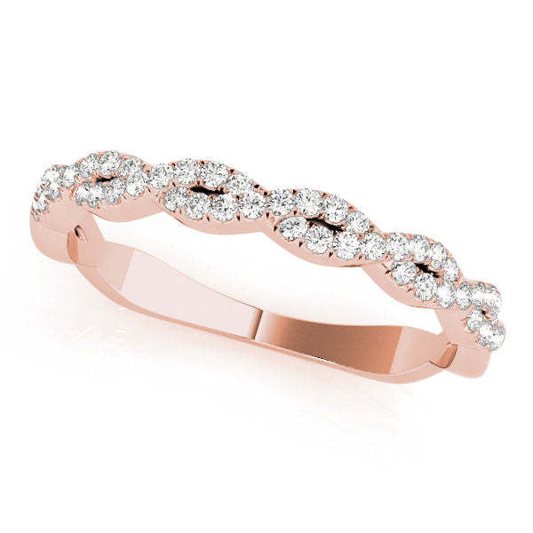 Bound Circle lab-grown diamond band, 14k gold