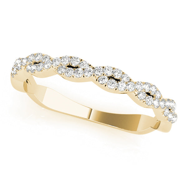 Bound Circle lab-grown diamond band, 14k gold