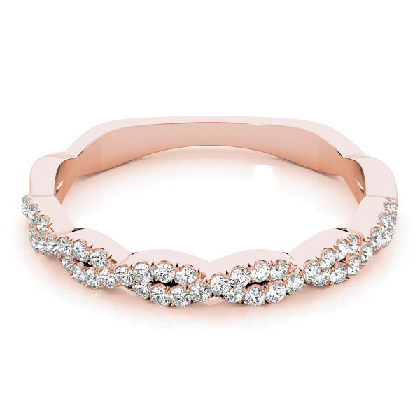 Bound Circle lab-grown diamond band, 14k gold