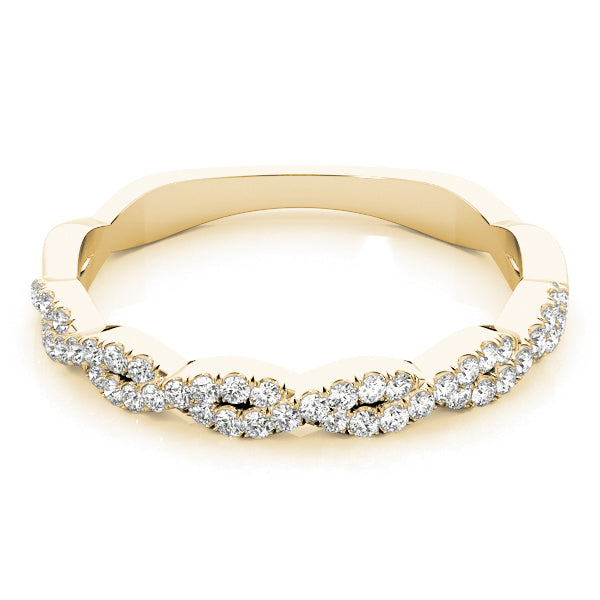 Bound Circle lab-grown diamond band, 14k gold