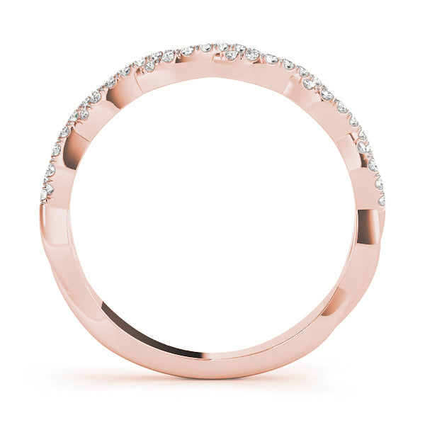 Bound Circle lab-grown diamond band, 14k gold