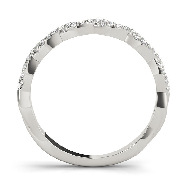 Bound Circle lab-grown diamond band, 14k gold
