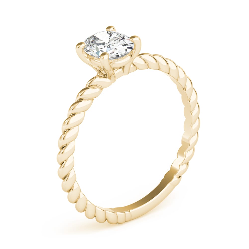 Woven Fortune lab-grown diamond ring, 14k yellow gold#Color_Yellow Gold