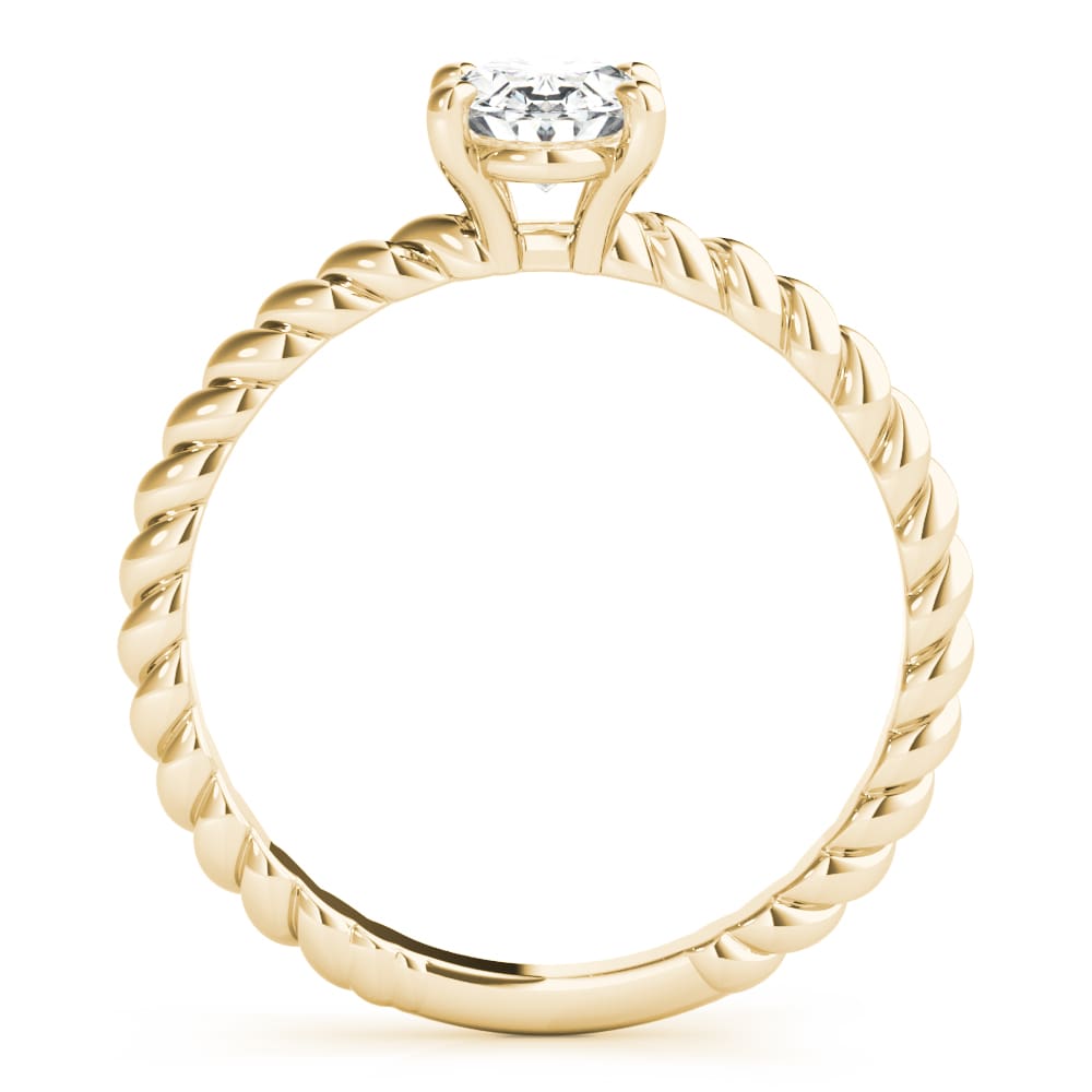 Woven Fortune lab-grown diamond ring, 14k yellow gold#Color_Yellow Gold