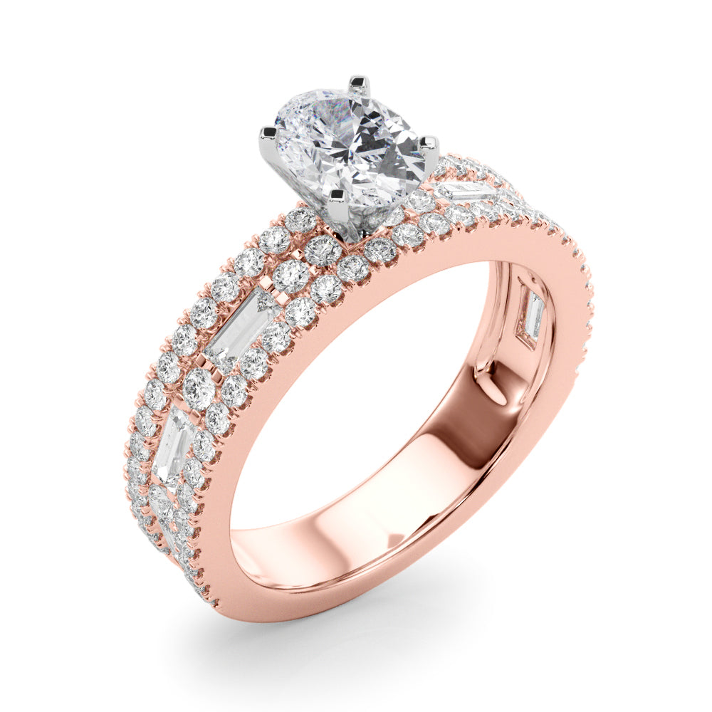 The Mazal lab-grown diamond engagement ring, 14k rose gold#Color_Rose Gold