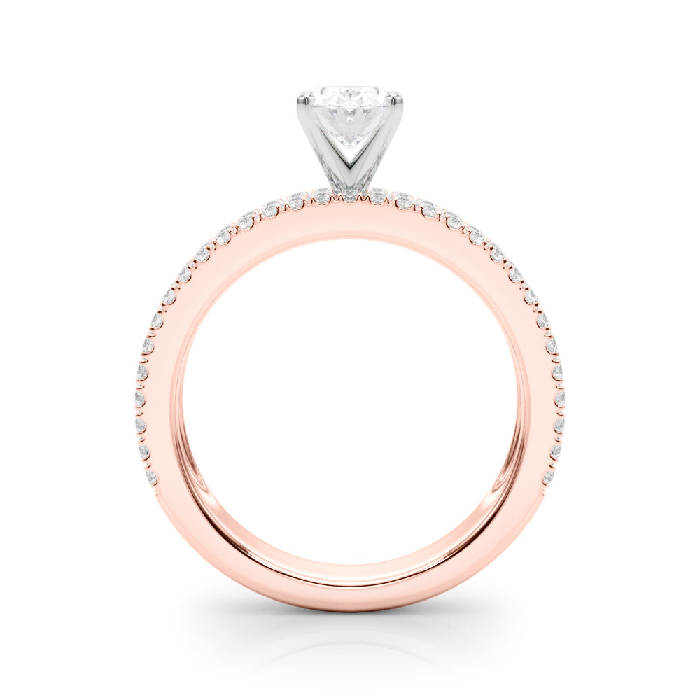 The Mazal lab-grown diamond engagement ring, 14k rose gold#Color_Rose Gold
