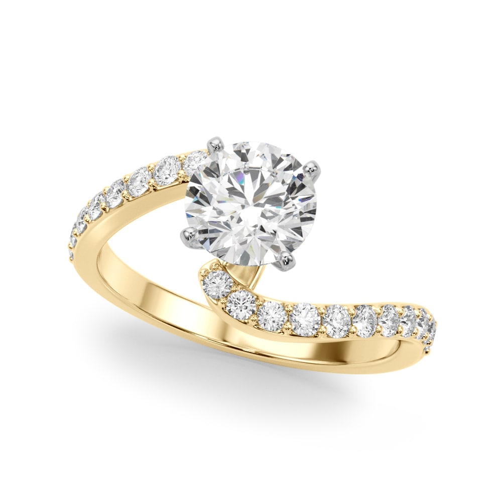 Open Promise lab-grown diamond engagement ring, 14k yellow gold#Color_Yellow Gold