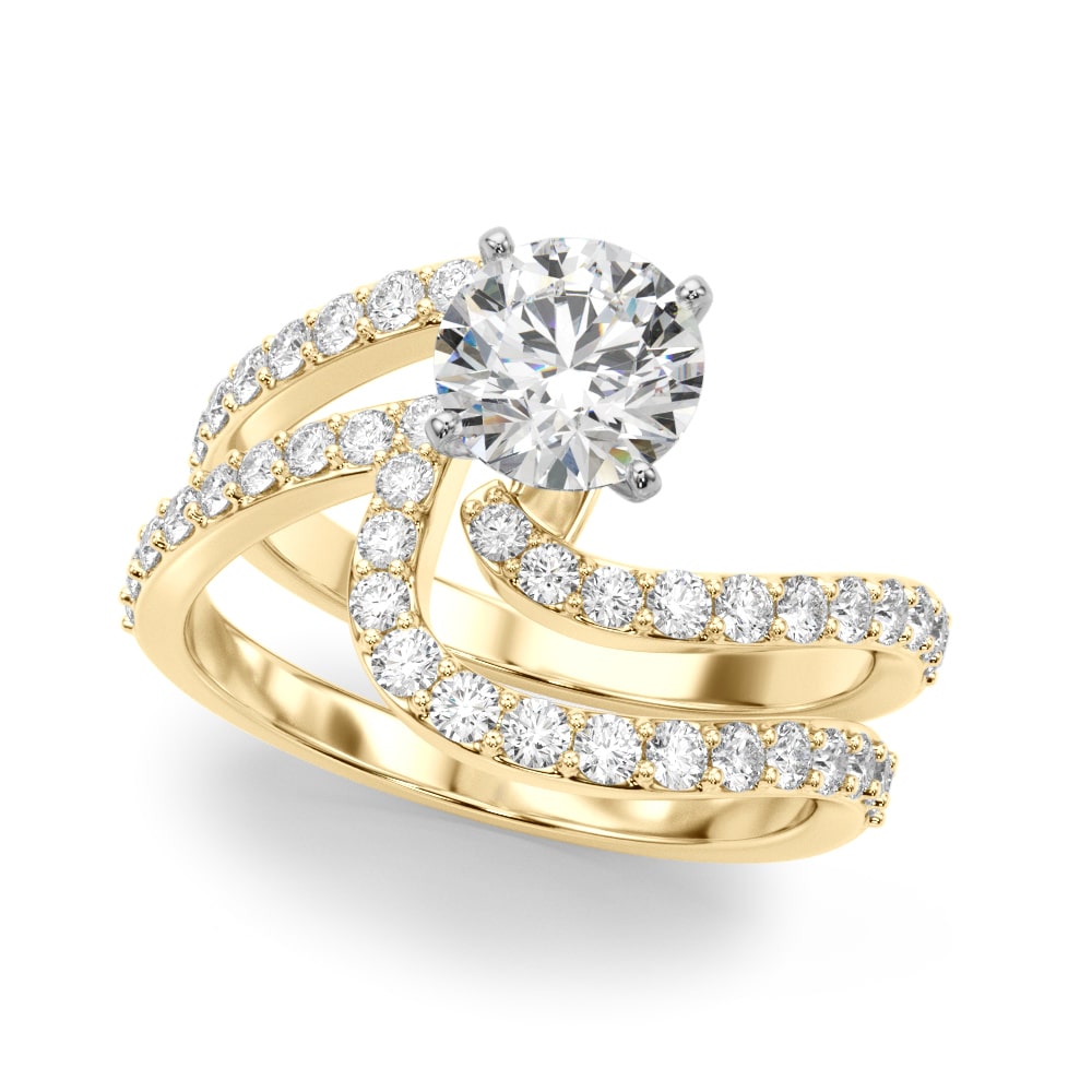 Open Promise lab-grown diamond engagement ring, 14k yellow gold#Color_Yellow Gold